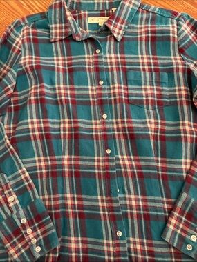 Stetson Teal and Burgundy Plaid Button-Down Shirt